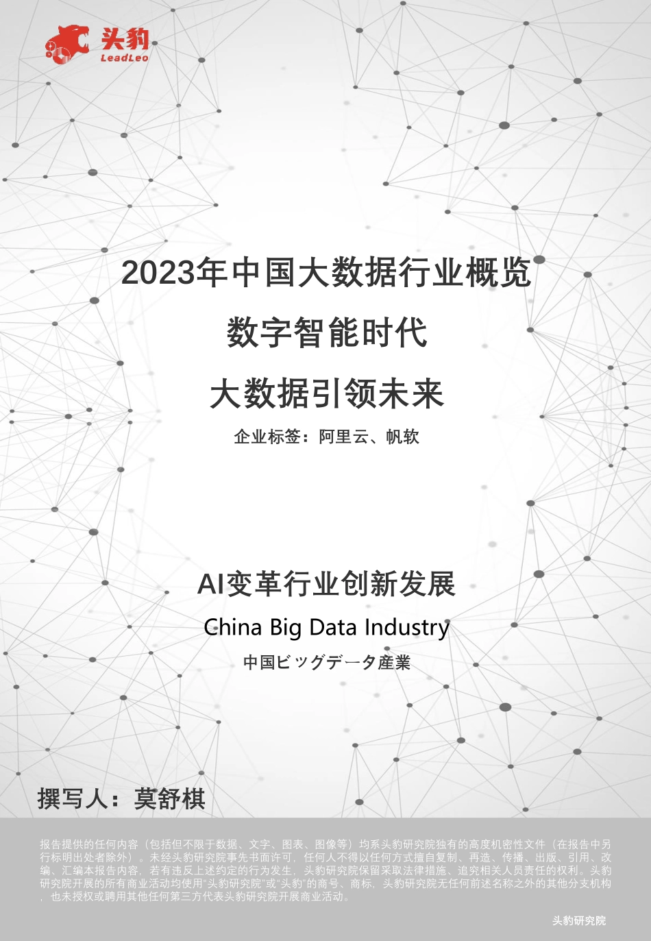 2023年中国大数据行业概览：数字智能时代 大数据引领未来.pdf_第1页