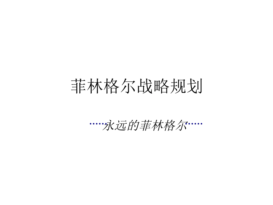 菲林格尔战略规划.ppt_第1页