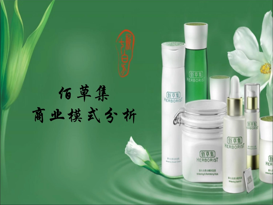佰草集商业模式分析.ppt_第1页