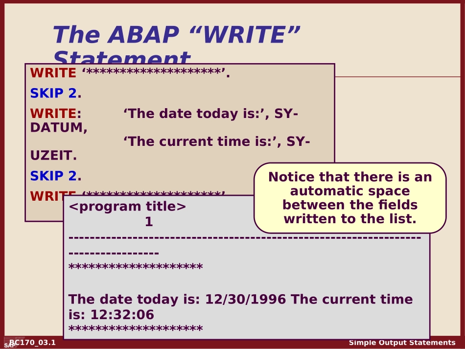 Intro to ABAP - Chapter 03.ppt_第1页