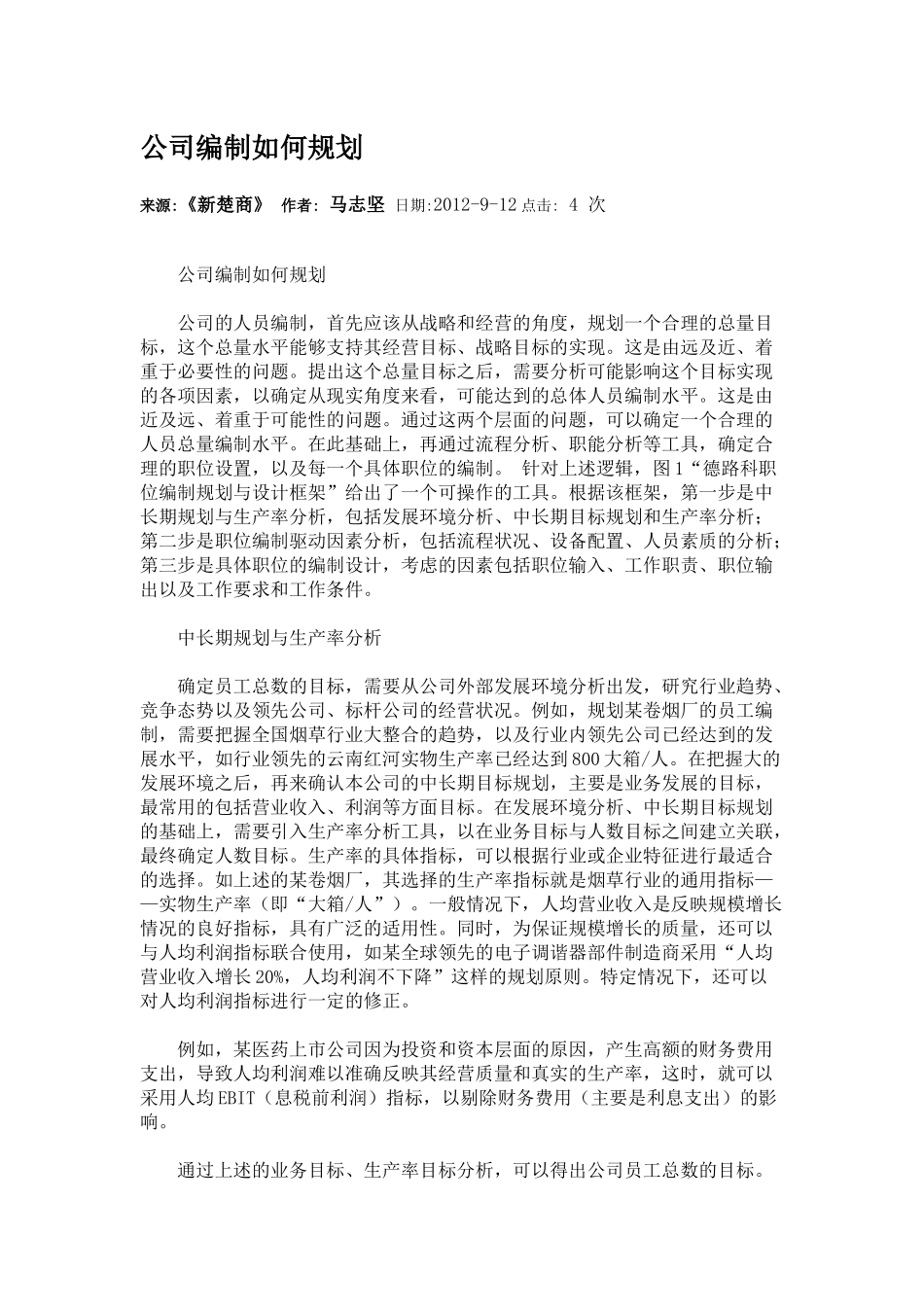公司编制如何规划.docx_第1页