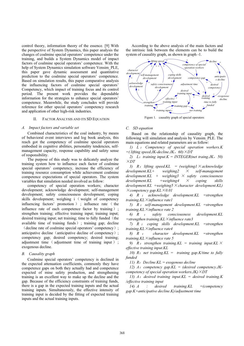 A System Dynamics Simulation Analysis of the Influencing Factors of Coalmine Special Operators’ Competency by Training.pdf_第2页