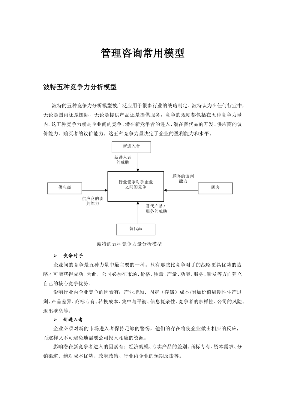 北大纵横-管理咨询常用模型.doc_第1页