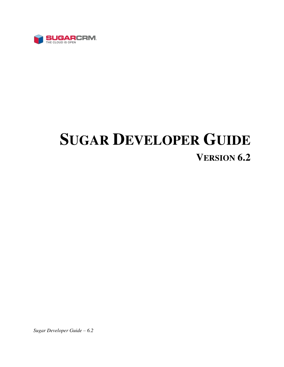 sugarcrm开发指南.pdf_第1页