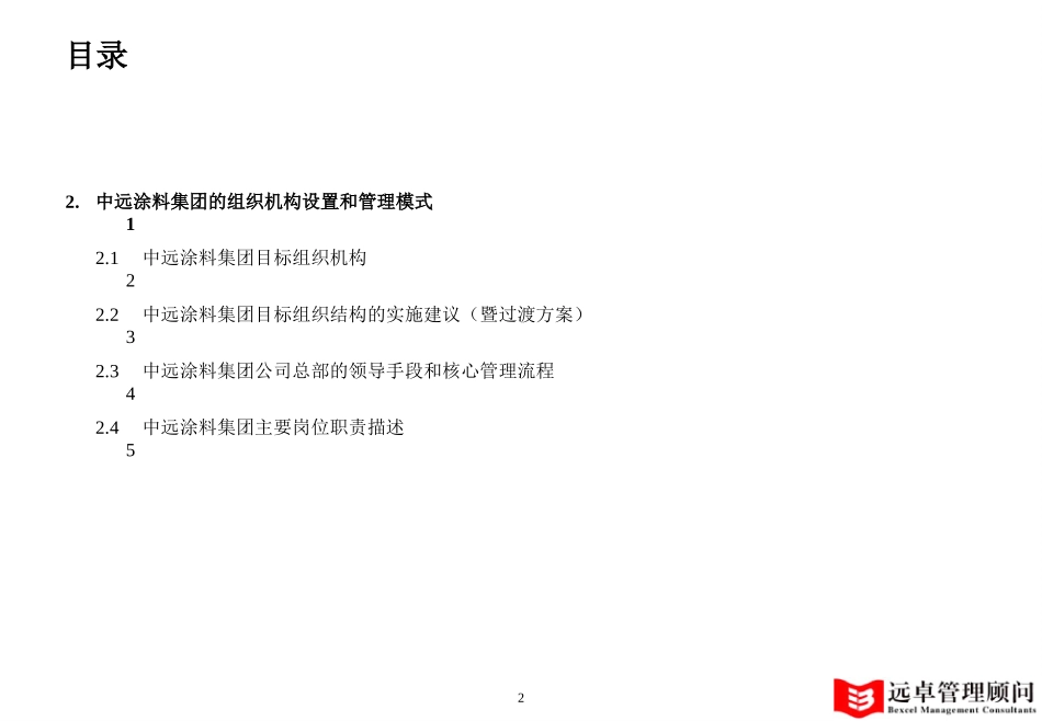 中远涂料集团组织构架与管理模式1.ppt_第2页