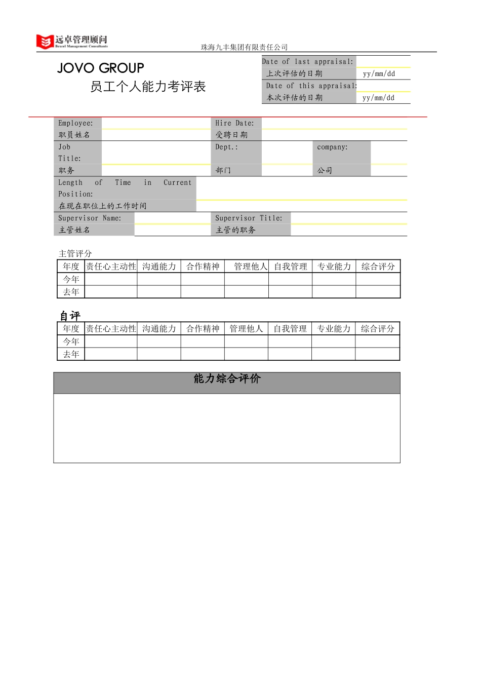 个人能力综合评估表.doc_第1页