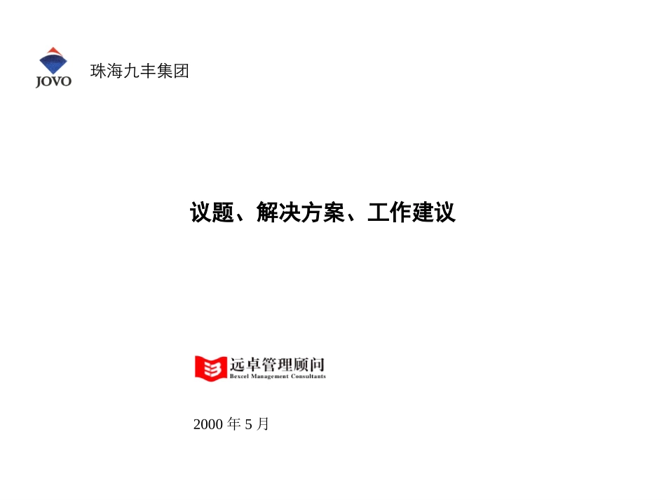 议题、解决方案、工作建议（集团）.ppt_第1页