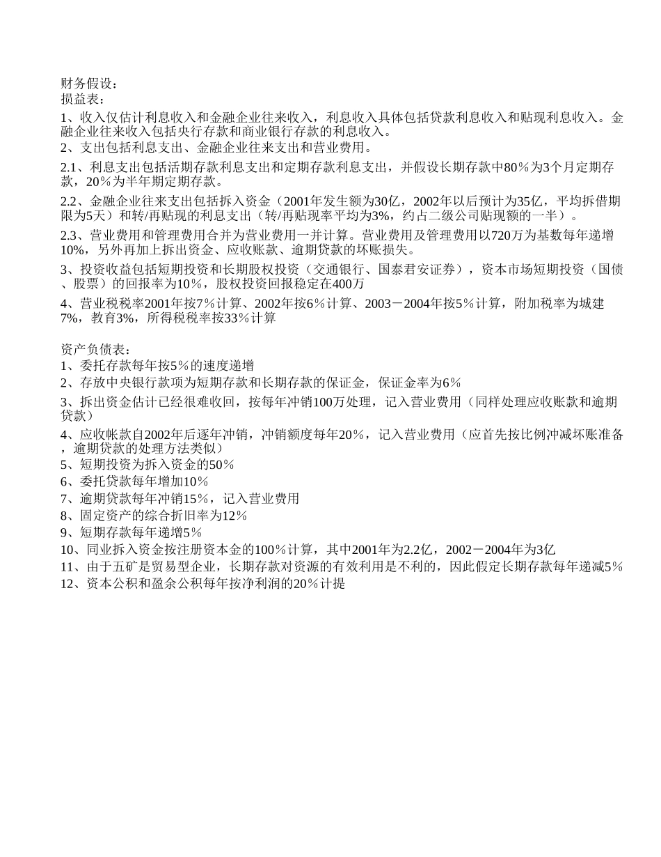 MSF 财务公司财务预测.xls_第3页