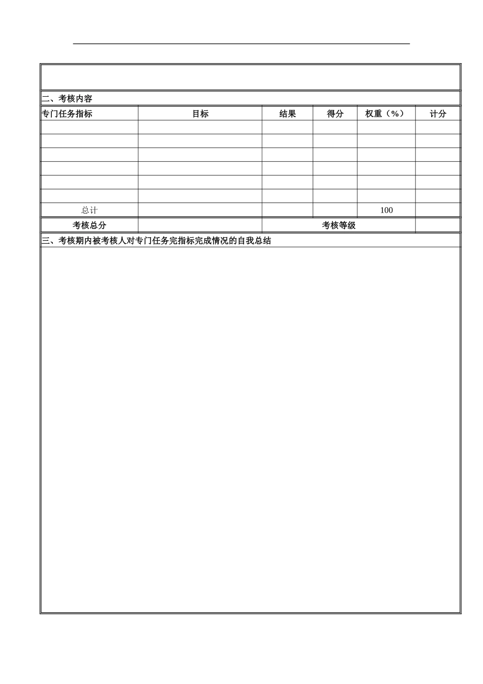 奥瑞金考核：一般员工考核表.doc_第3页
