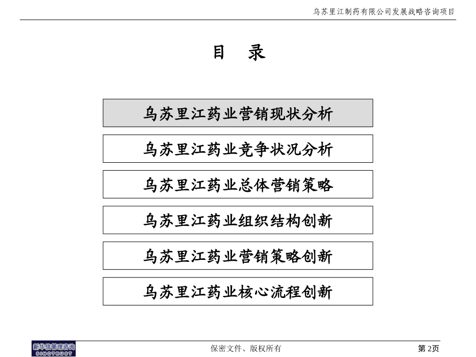 乌苏里江药业营销报告1125.ppt_第2页
