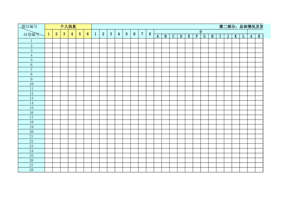 江西四特项目管理诊断问卷录入表－正略钧策(31-60).xls_第3页