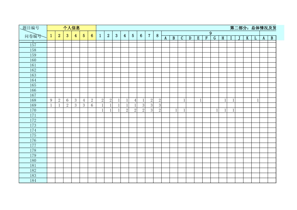 江西四特项目管理诊断问卷录入表－正略钧策20060801.xls_第3页