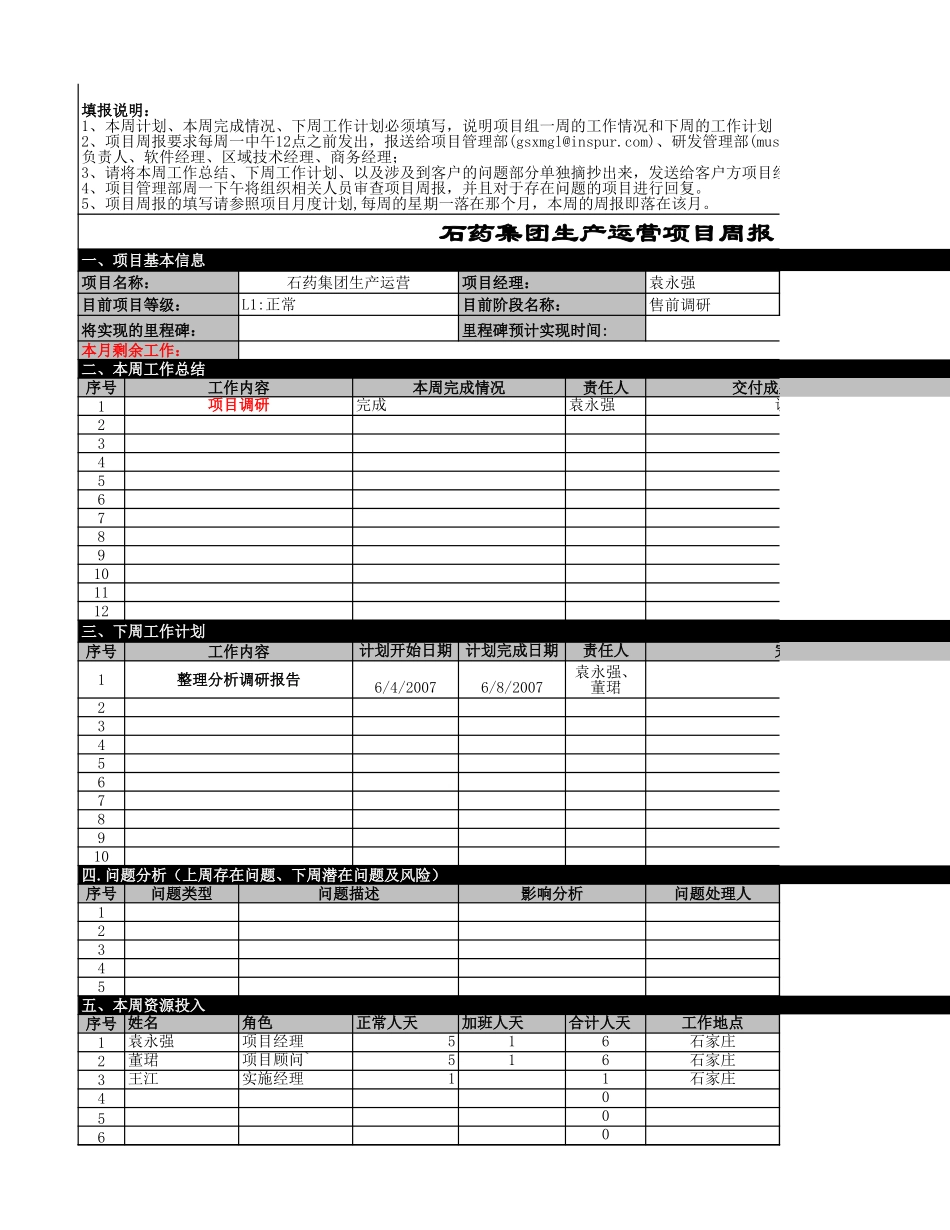 石药生产运营项目进展报告（2007年5月）.xls_第3页
