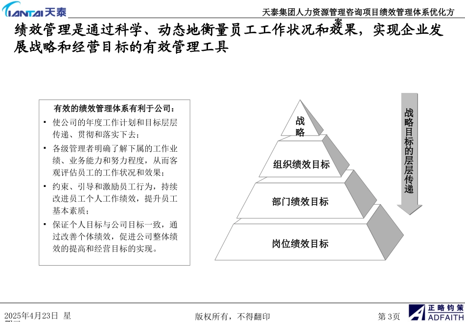青岛天泰集团人力资源管理咨询项目绩效方案-正略钧策20061110.ppt_第3页