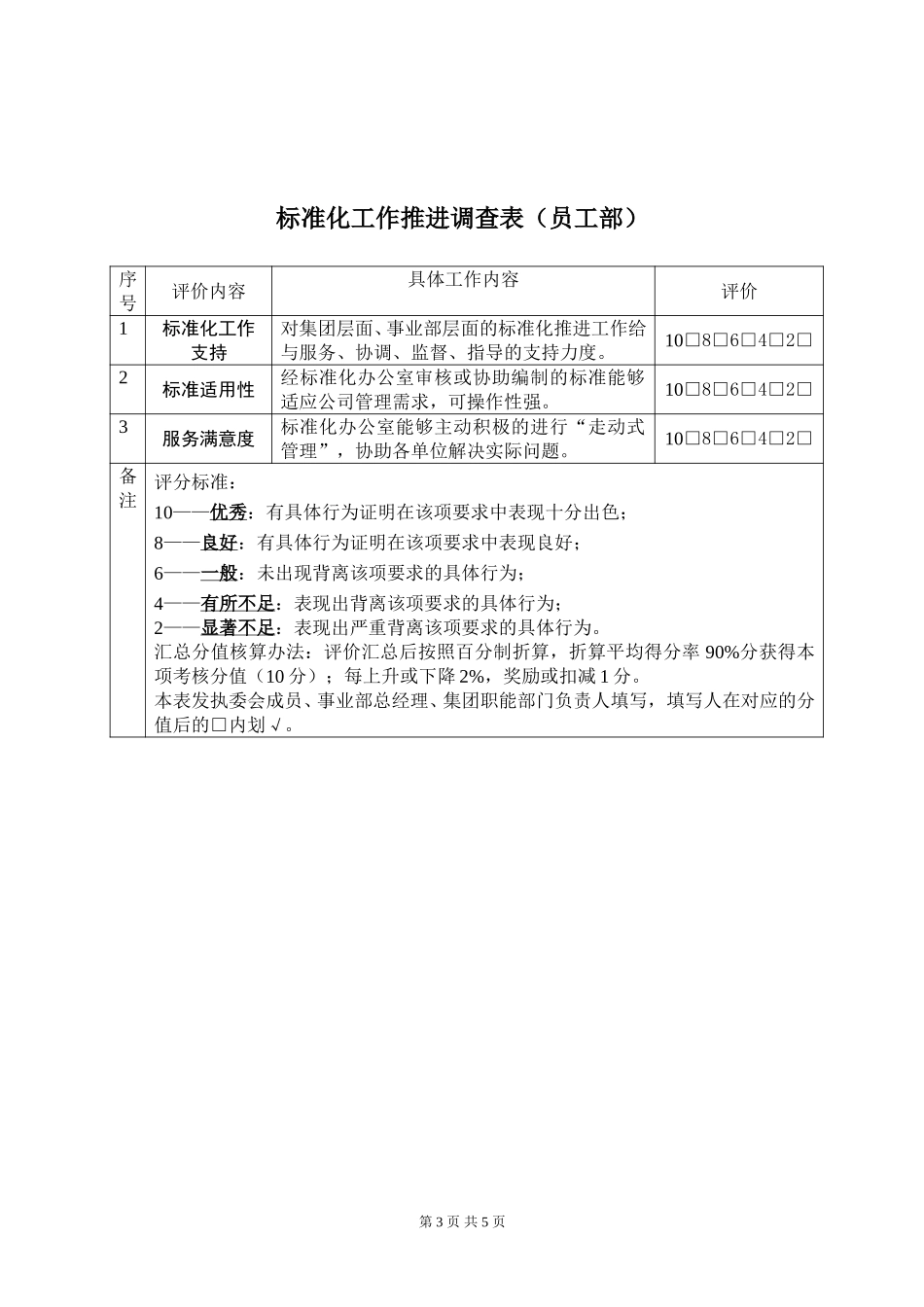 天泰集团职能部门（员工部）06年KPI指标.doc_第3页