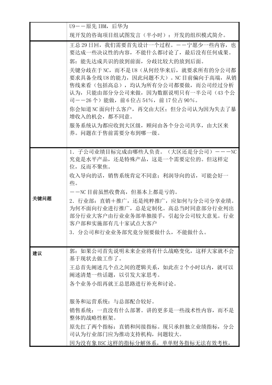 用友软件项目访谈纪要－副总裁何总-050927.doc_第2页