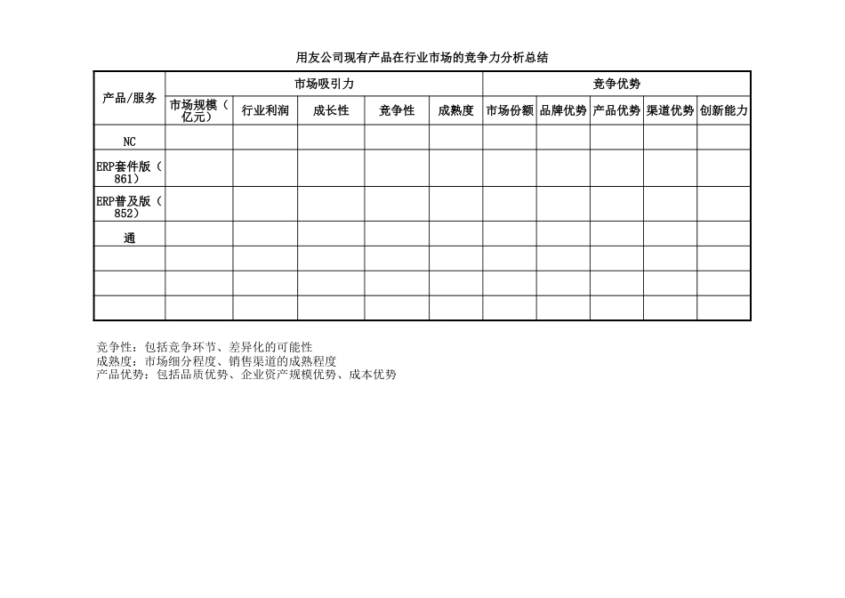 用友软件第一次总裁会王总－0930.xls_第1页